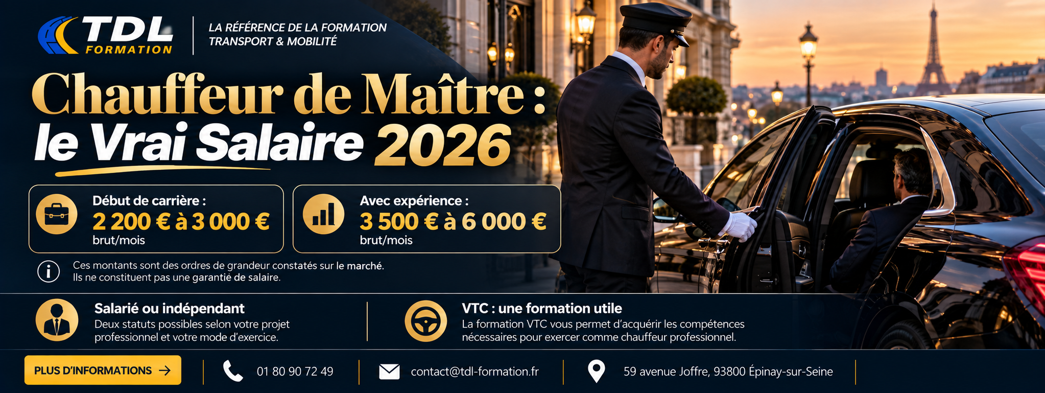 Chauffeur de Maître : le Vrai Salaire 2026